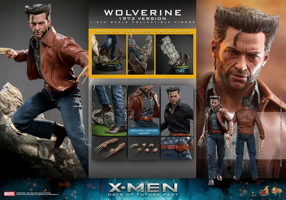 X-Men Days of Future Past Movie Masterpiece akčná figúrka 1/6 Wolverine (verzia 1973) Deluxe verzia 30 cm termékfotó