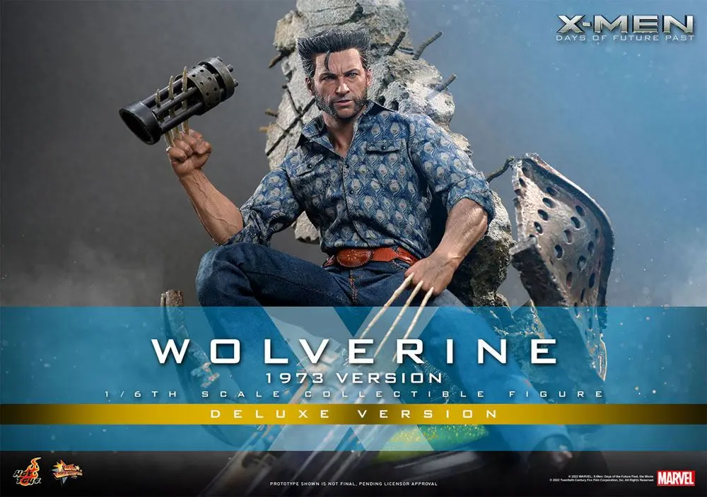 X-Men Days of Future Past Movie Masterpiece akčná figúrka 1/6 Wolverine (verzia 1973) Deluxe verzia 30 cm termékfotó