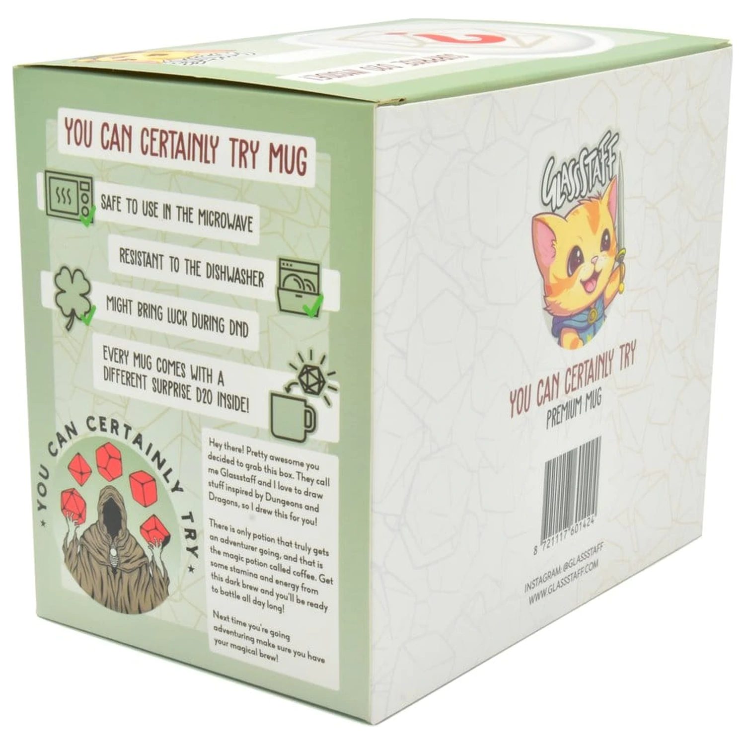 You can certainly try Darčeková súprava Hrnček a kocky D20 produktová fotografia