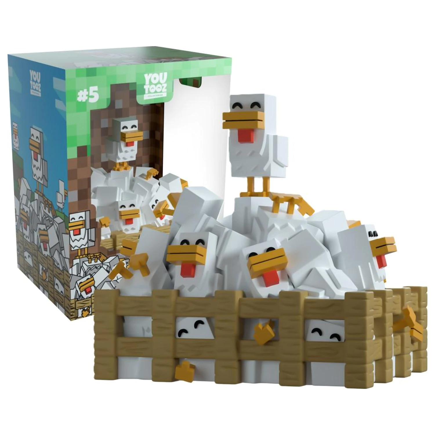 Minecraft Chickens figúrka 9 cm produktová fotografia