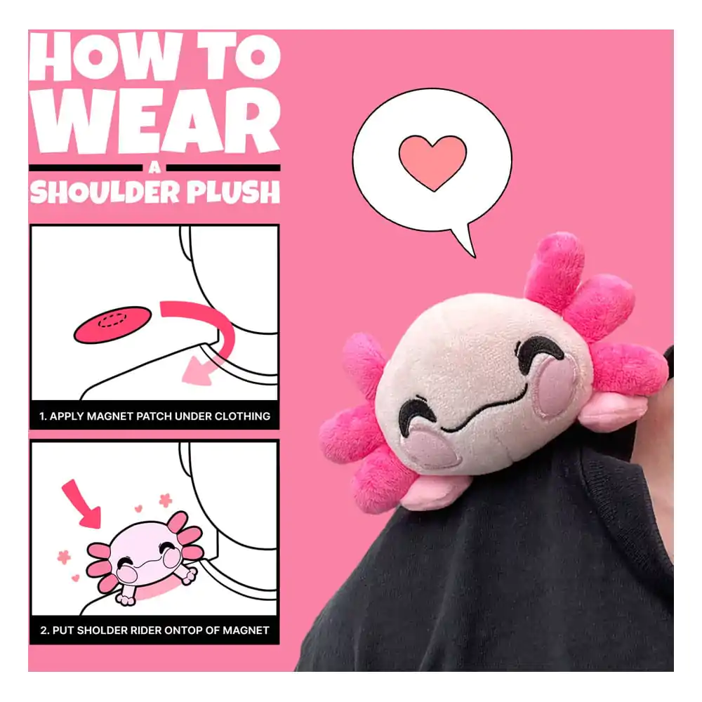 Youtooz Original plyšová figúrka Axolotl Shoulder Rider 15 cm produktová fotografia