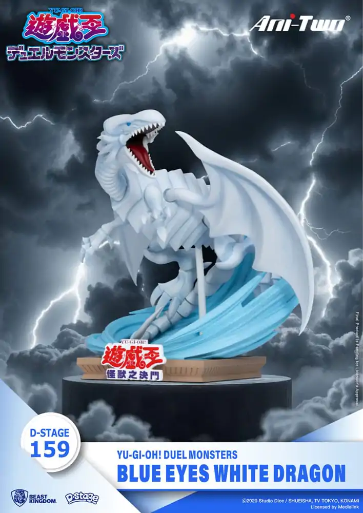 Yu-Gi-Oh! Duel Monsters D-Stage PVC Dioráma Blue Eyes White Dragon 15 cm produktová fotografia