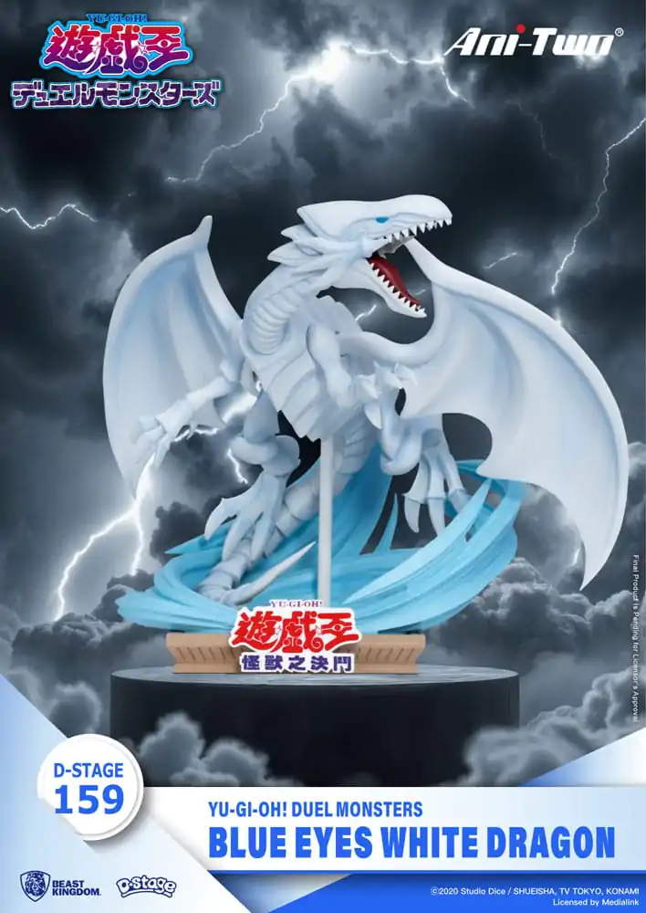 Yu-Gi-Oh! Duel Monsters D-Stage PVC Dioráma Blue Eyes White Dragon 15 cm produktová fotografia