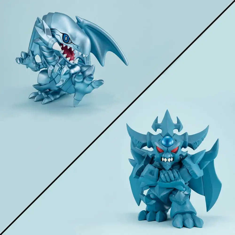 Yu-Gi-Oh! Duel Monsters Megatoon PVC soška Blue Eyes White Dragon &amp; Obelisk the Tormentor (darček) termékfotó