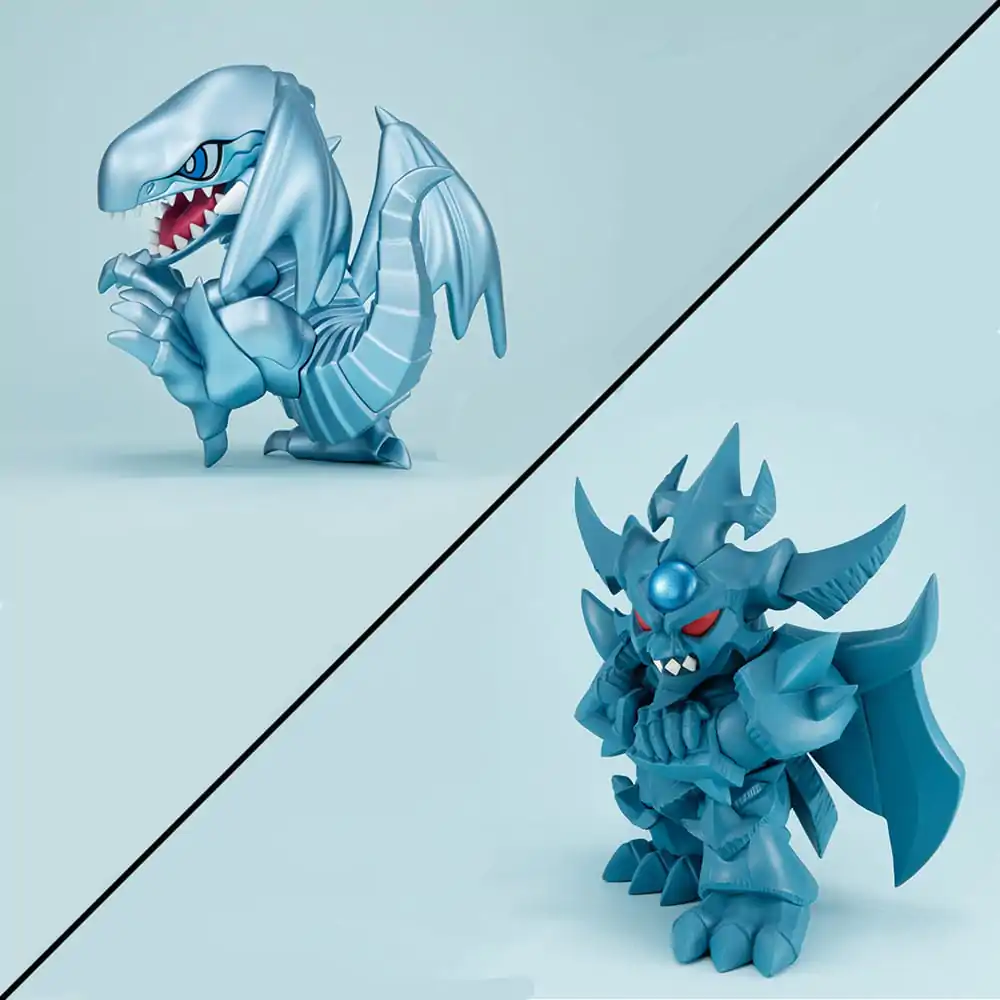 Yu-Gi-Oh! Duel Monsters Megatoon PVC soška Blue Eyes White Dragon &amp; Obelisk the Tormentor (darček) termékfotó