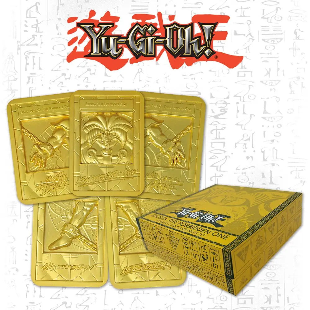Yu-Gi-Oh! Exodia the Forbidden One pozlátená sada ingotov produktová fotografia
