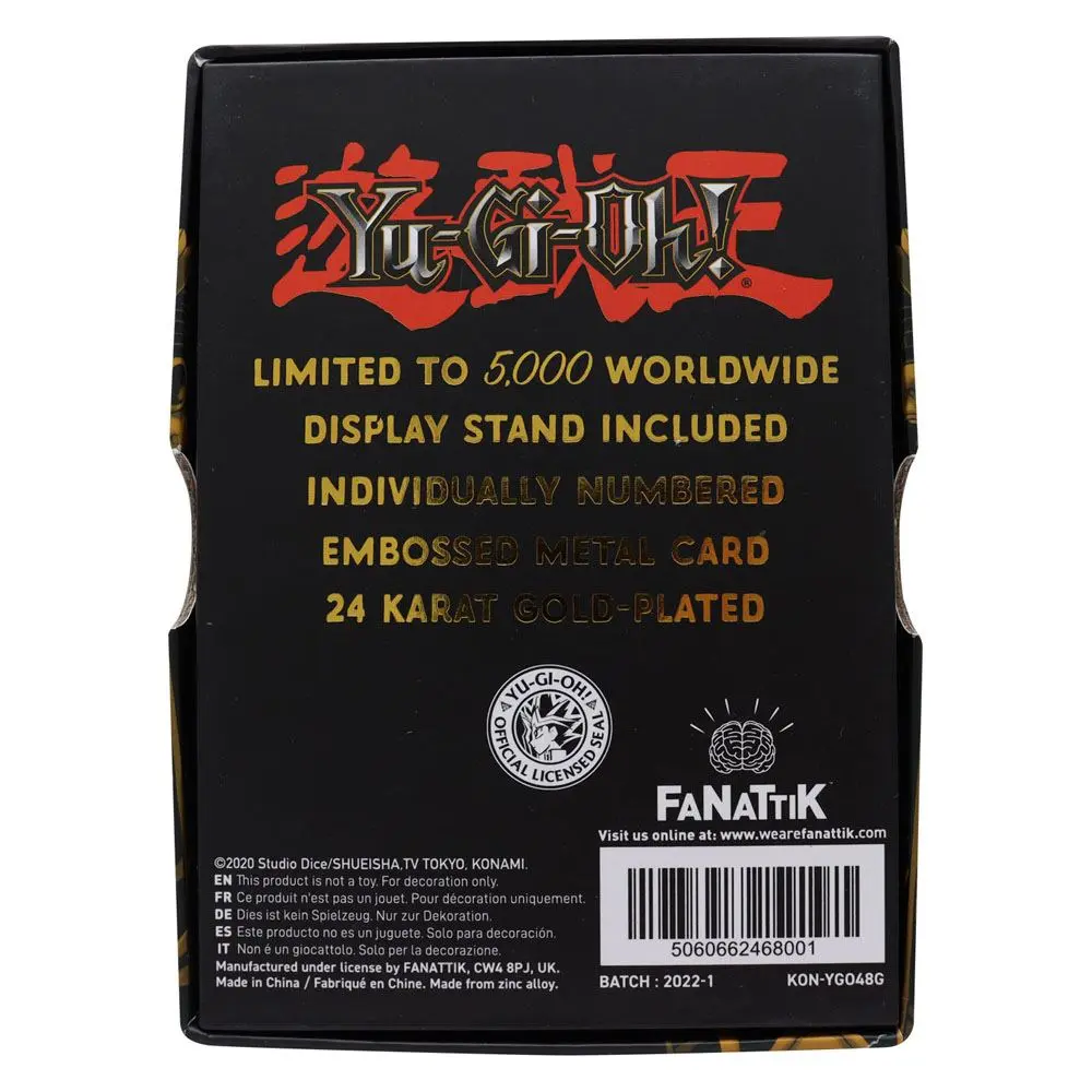 Yu-Gi-Oh! Zlatá tehlička Jinzo Limited Edition (pozlátená) produktová fotografia