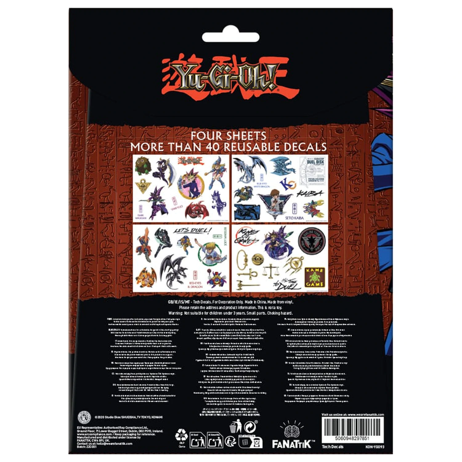 Yu-Gi-Oh! Balíček nálepiek Tech produktová fotografia