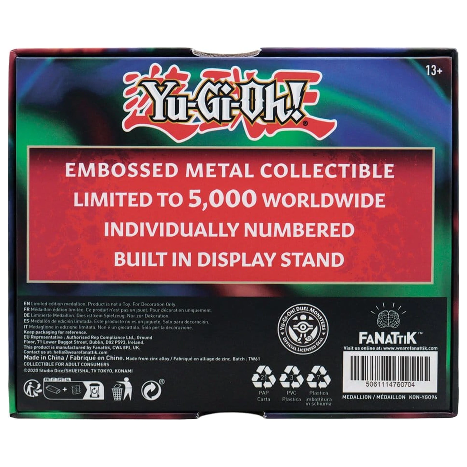 Yu-Gi-Oh! Medailón Exodia Hlava Limitovaná Edícia produktová fotografia