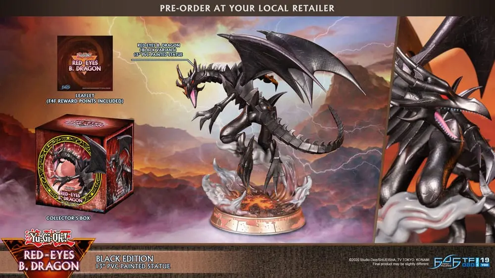 Yu-Gi-Oh! PVC Socha Red-Eyes B. Dragon Black Colour 33 cm produktová fotografia