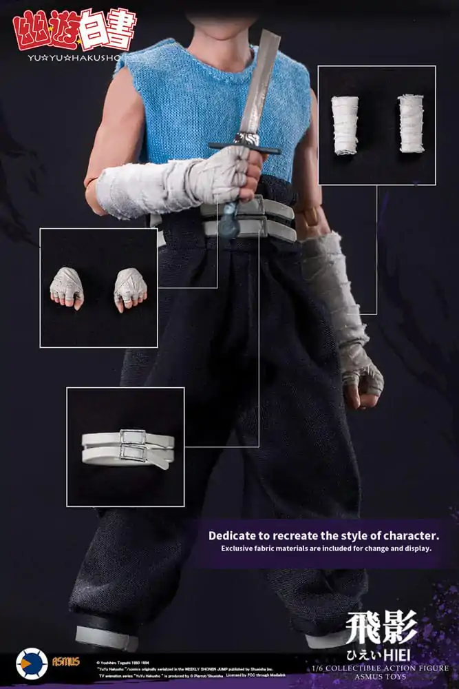 Akčná figúrka Yu Yu Hakusho 1/6 Hiei 30 cm produktová fotografia