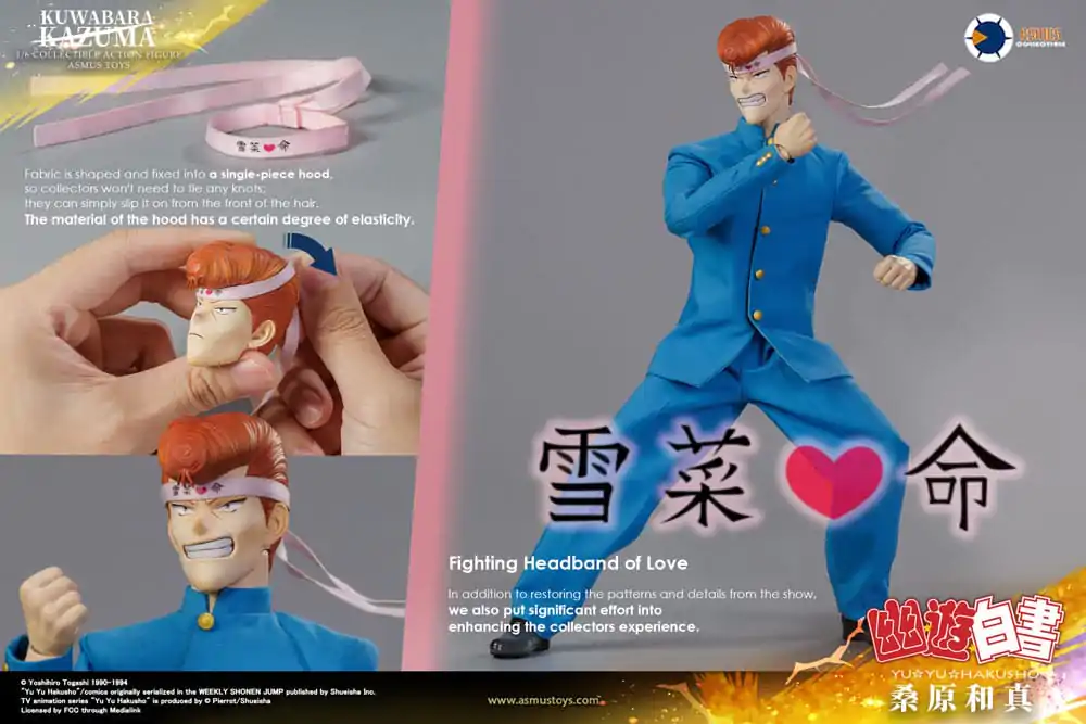 Yu Yu Hakusho Akčná figúrka 1/6 Kazuma Kuwabara 30 cm termékfotó