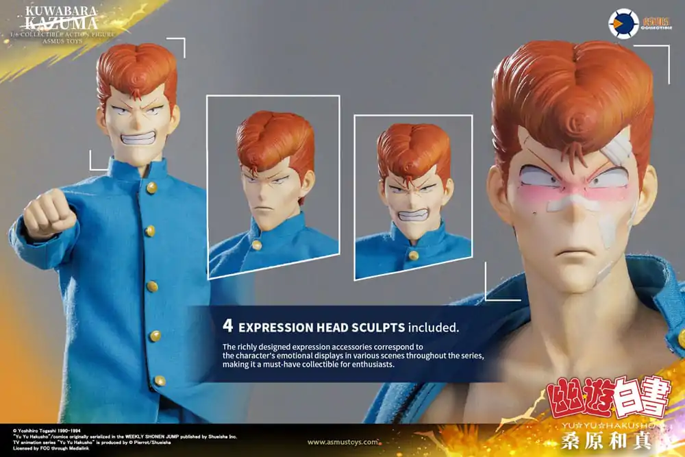 Yu Yu Hakusho Akčná figúrka 1/6 Kazuma Kuwabara (Luxus kiadás) 30 cm termékfotó