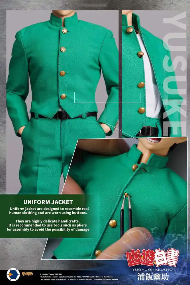 Yu Yu Hakusho Akčná figúrka 1/6 Yusuke Urameshi 30 cm produktová fotografia