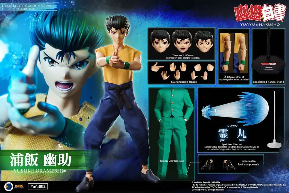 Yu Yu Hakusho Akčná figúrka 1/6 Yusuke Urameshi 30 cm produktová fotografia