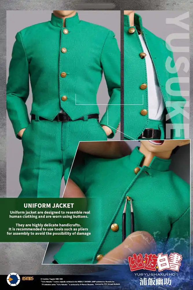 Yu Yu Hakusho akčná figúrka 1/6 Yusuke Urameshi (Luxury Version) 30 cm produktová fotografia