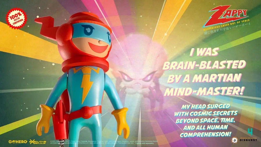 Zappy Action Figure Mysterious Laser Boy of Space 22 cm produktová fotografia