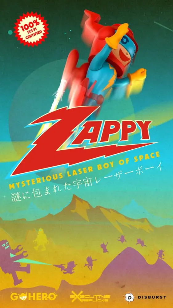 Zappy Action Figure Mysterious Laser Boy of Space 22 cm produktová fotografia