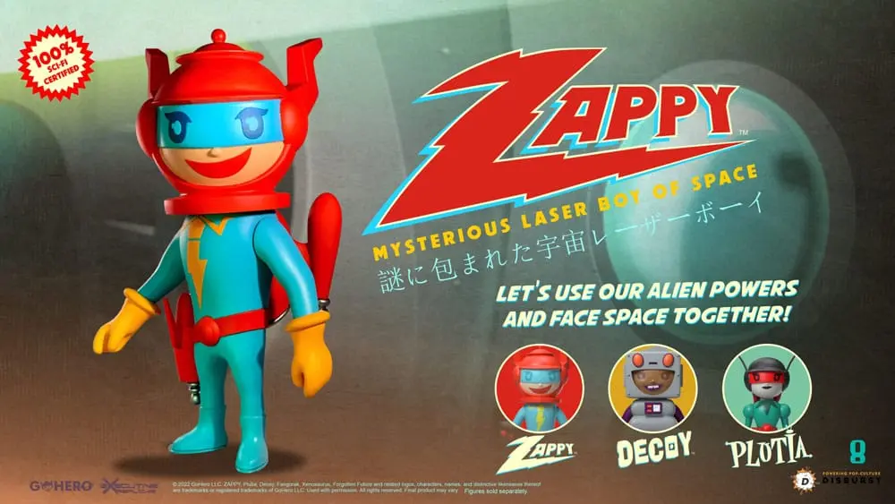 Zappy Action Figure Mysterious Laser Boy of Space 22 cm produktová fotografia
