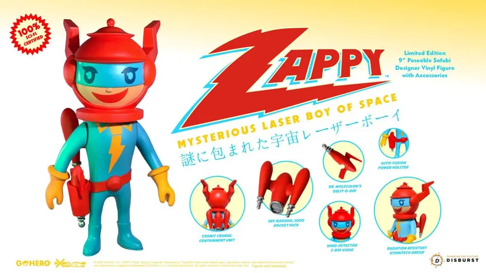 Zappy Action Figure Mysterious Laser Boy of Space 22 cm produktová fotografia