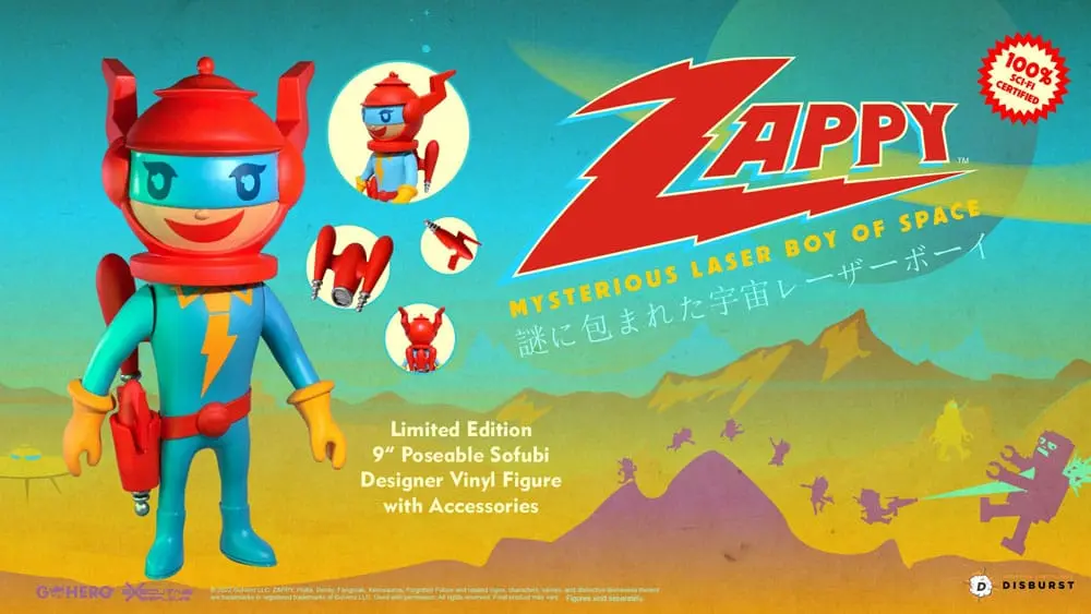 Zappy Action Figure Mysterious Laser Boy of Space 22 cm produktová fotografia