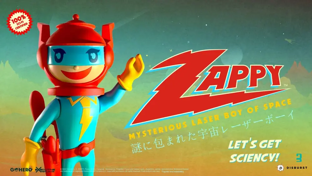 Zappy Action Figure Mysterious Laser Boy of Space 22 cm produktová fotografia