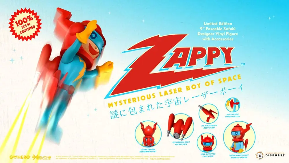 Zappy Action Figure Mysterious Laser Boy of Space 22 cm produktová fotografia