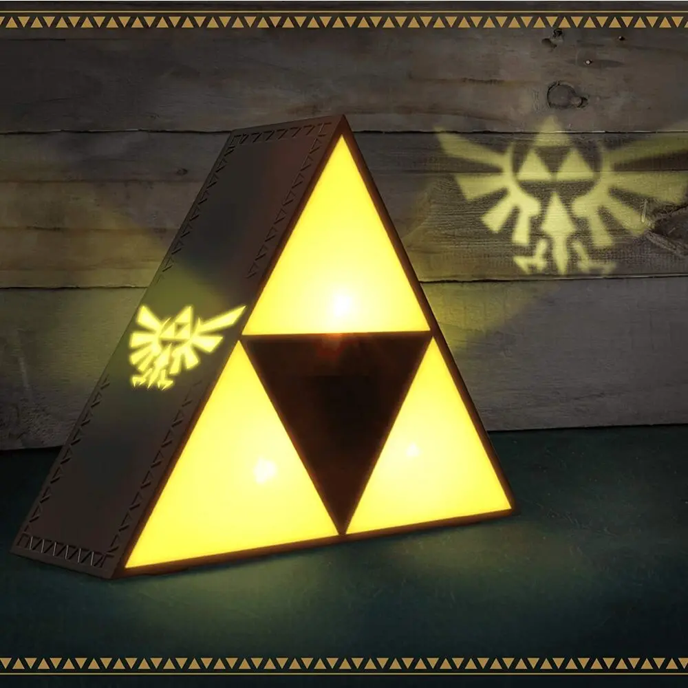 Zelda Triforce svetlo produktová fotografia