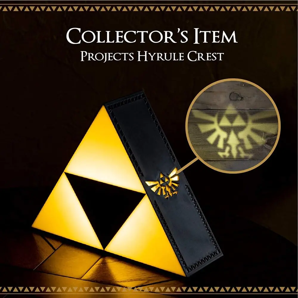 Zelda Triforce svetlo produktová fotografia