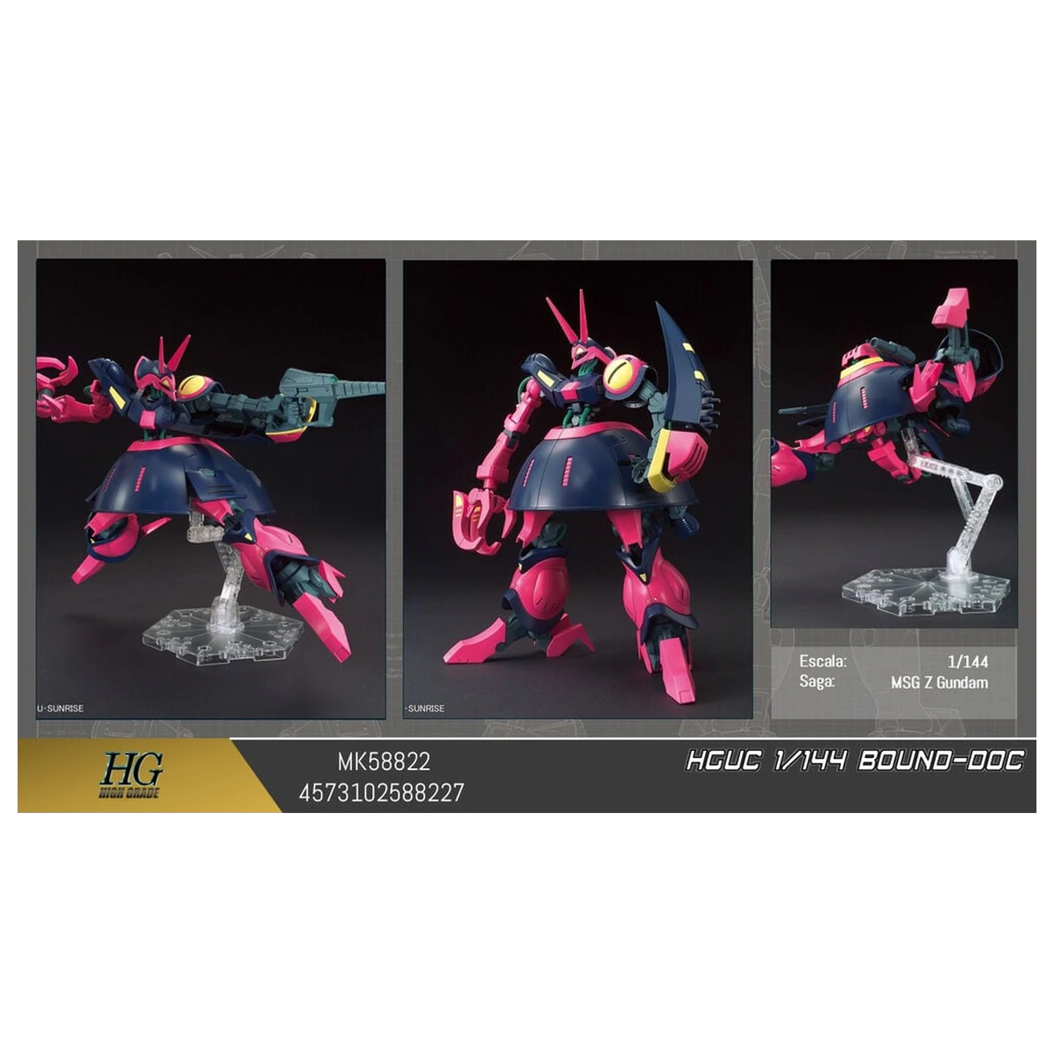 Zeta Gundam NRX-055 Baund Doc Mobile Suit modelová stavebnica HGUC 1/144 produktová fotografia