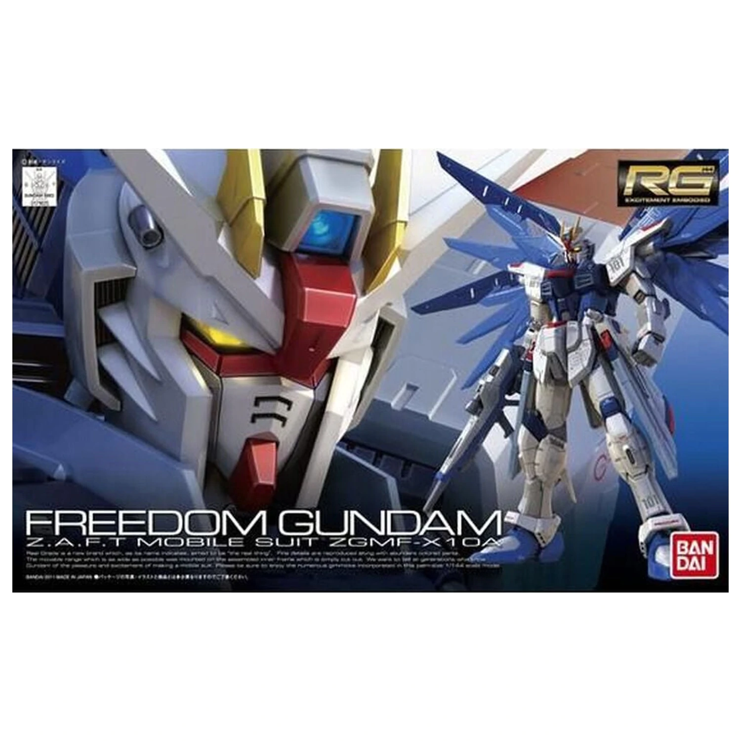 ZGMF-X10A Freedom Gundam Model kit RG 1/144 produktová fotografia