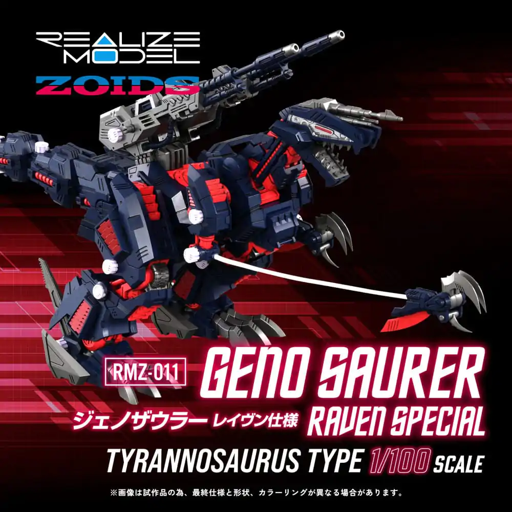 Zoids Plastová modelová stavebnica 1/100 RMZ-011 Geno Saurer Raven Special 28 cm produktová fotografia