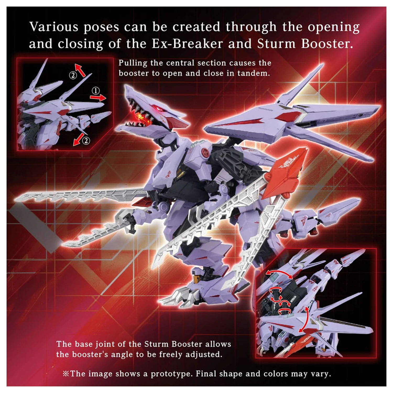 Zoids Model Kit Accesoory Set AM-Z01CP Berserk Fury Sturm & Jagd Unit produktová fotografia