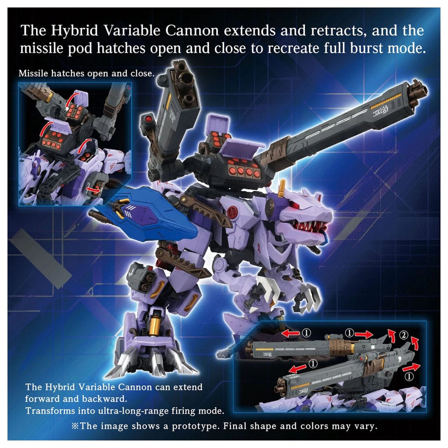 Zoids Model Kit Accesoory Set AM-Z01CP Berserk Fury Sturm & Jagd Unit produktová fotografia