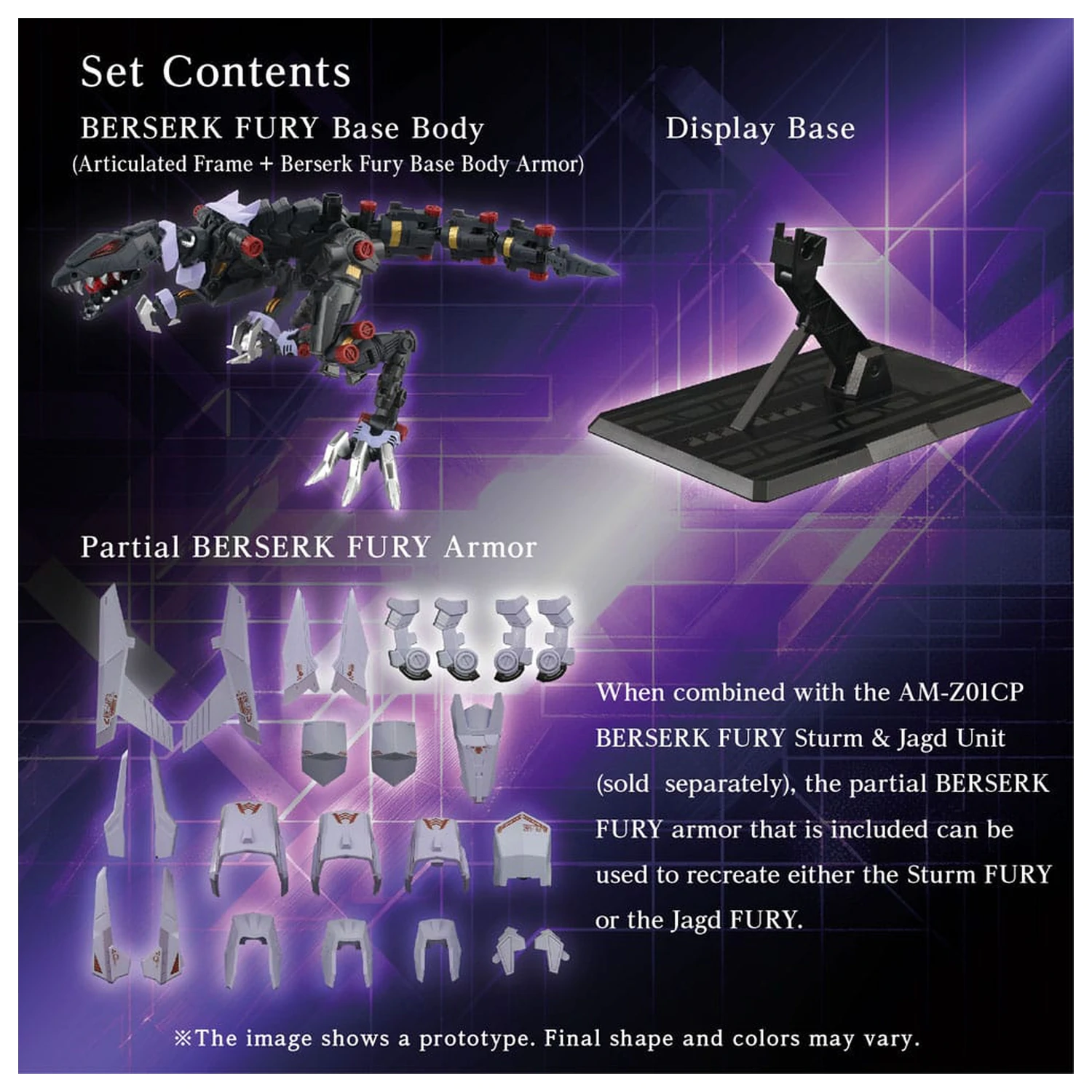 Zoids Plastový model Kit AM-Z01EX Berserk Fury (Elementary Body) produktová fotografia
