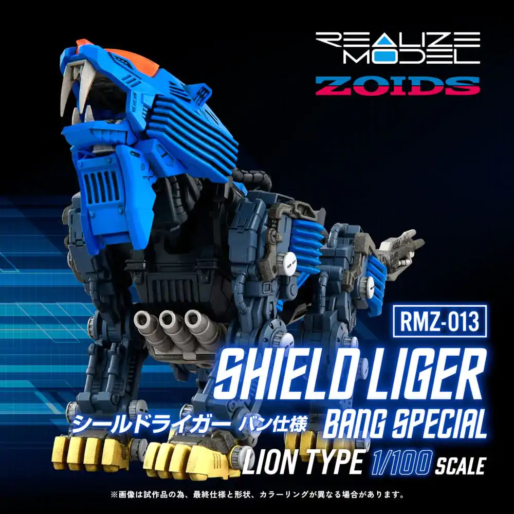 Zoids Plastový model Kit 1/100 RMZ-013 Shield Liger Bang Special 25 cm produktová fotografia