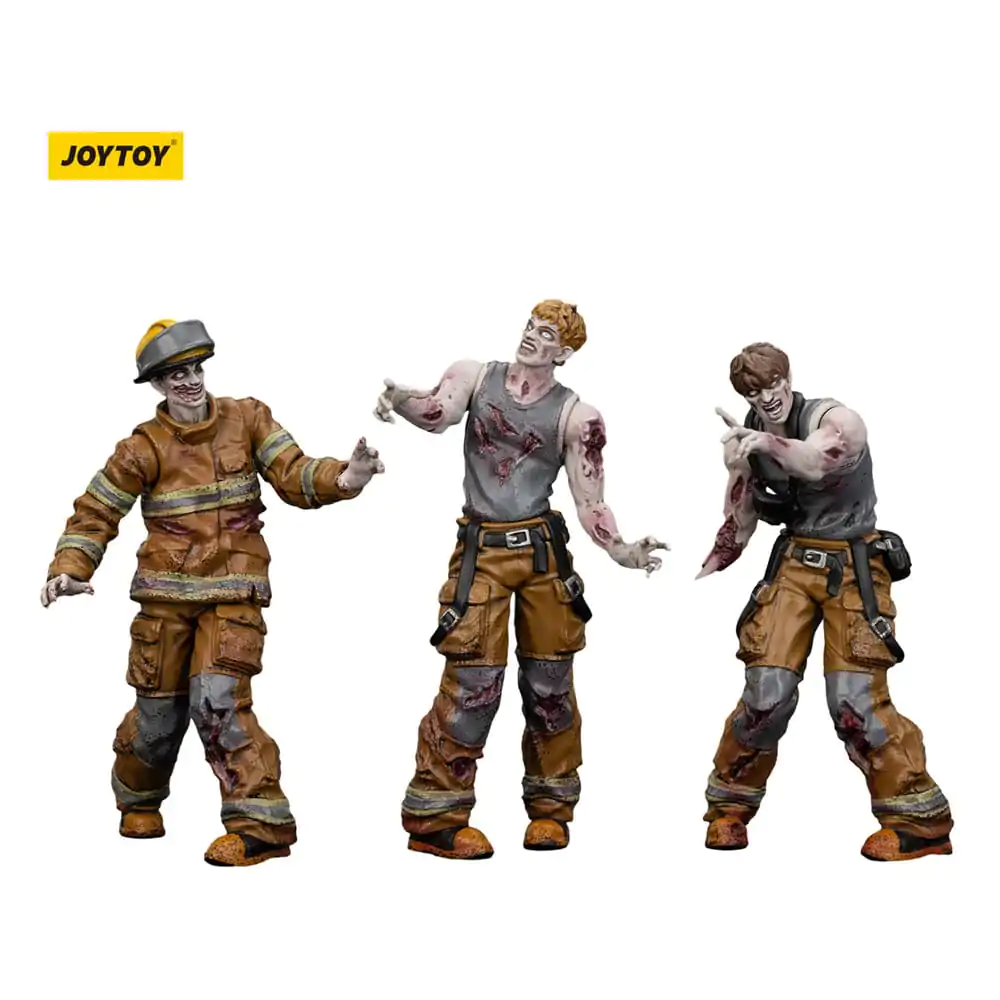 Zombie Dark Source akčné figúrky 3-Pack Hasiči 8 cm produktová fotografia