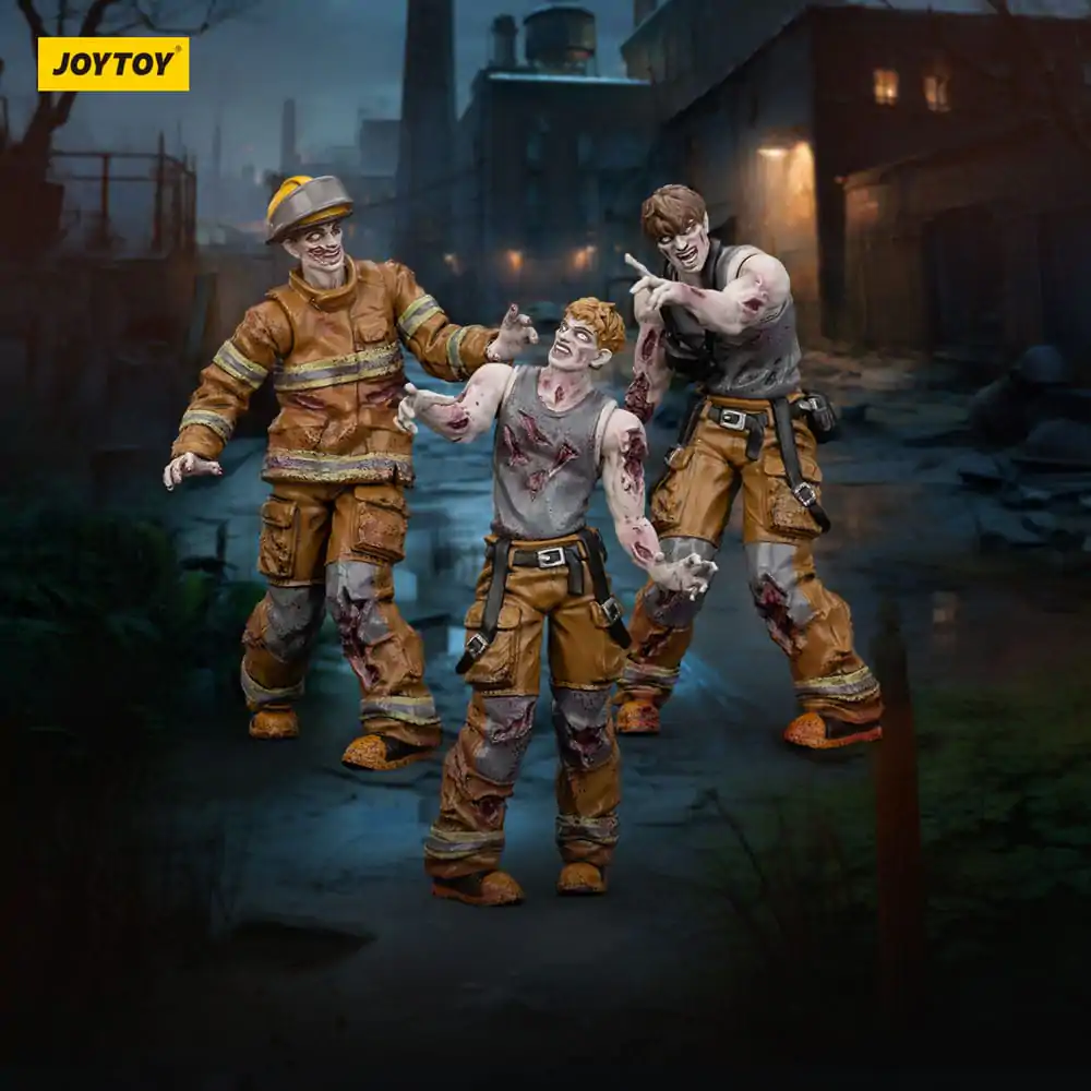 Zombie Dark Source akčné figúrky 3-Pack Hasiči 8 cm produktová fotografia