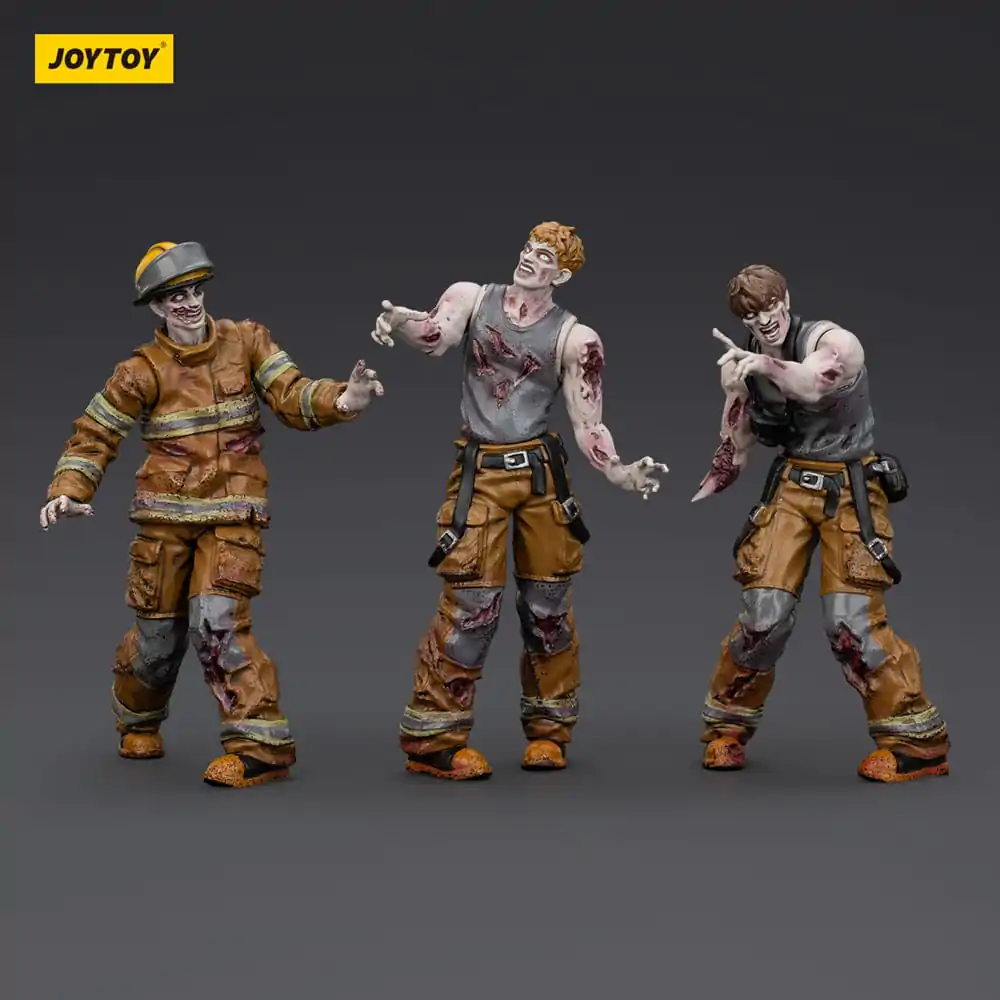 Zombie Dark Source akčné figúrky 3-Pack Hasiči 8 cm produktová fotografia
