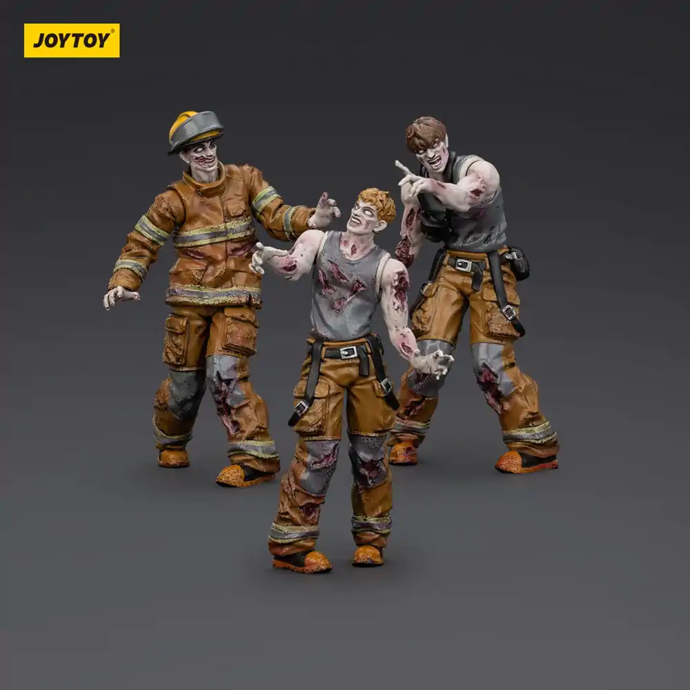 Zombie Dark Source akčné figúrky 3-Pack Hasiči 8 cm produktová fotografia