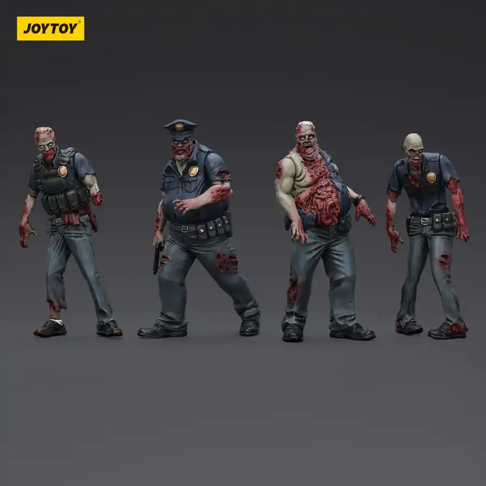 Zombie Dark Source Akčné figúrky 4-Pack Police (Male) 8 cm produktová fotografia