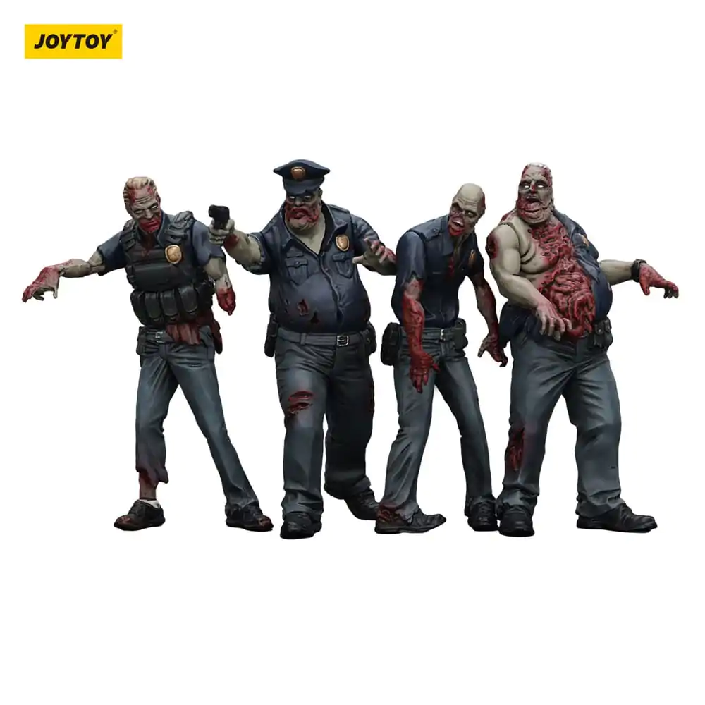 Zombie Dark Source Akčné figúrky 4-Pack Police (Male) 8 cm produktová fotografia