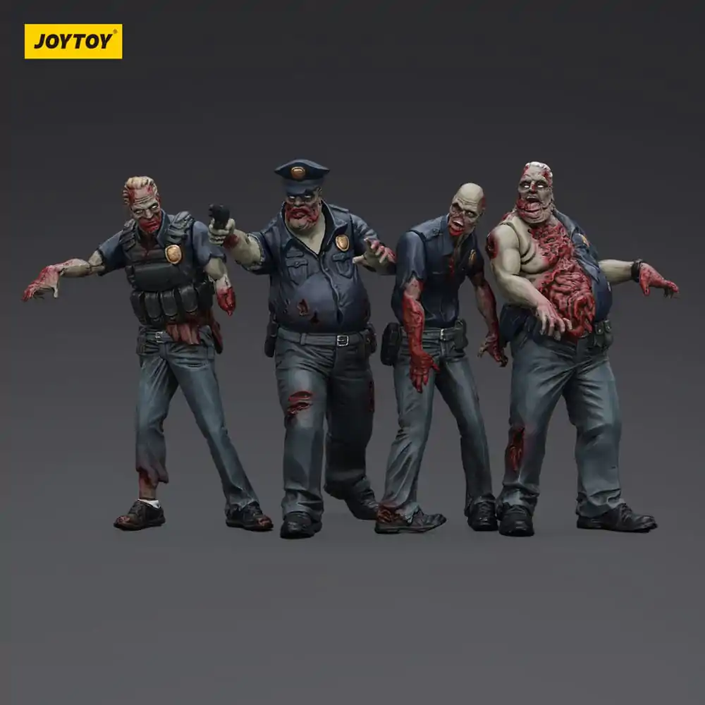 Zombie Dark Source Akčné figúrky 4-Pack Police (Male) 8 cm produktová fotografia