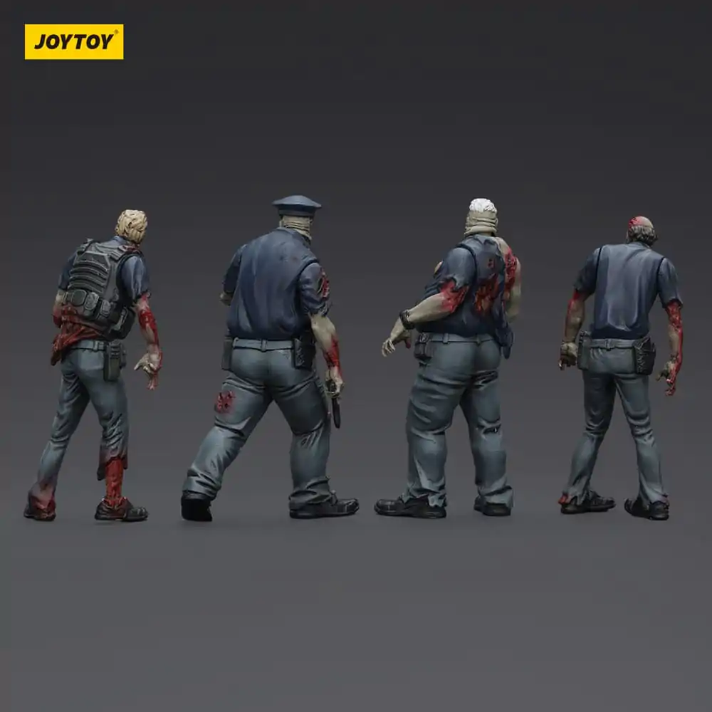 Zombie Dark Source Akčné figúrky 4-Pack Police (Male) 8 cm produktová fotografia