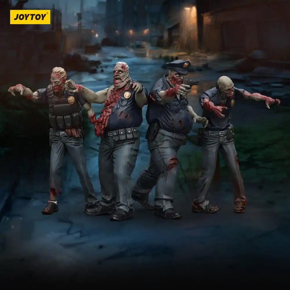 Zombie Dark Source Akčné figúrky 4-Pack Police (Male) 8 cm produktová fotografia