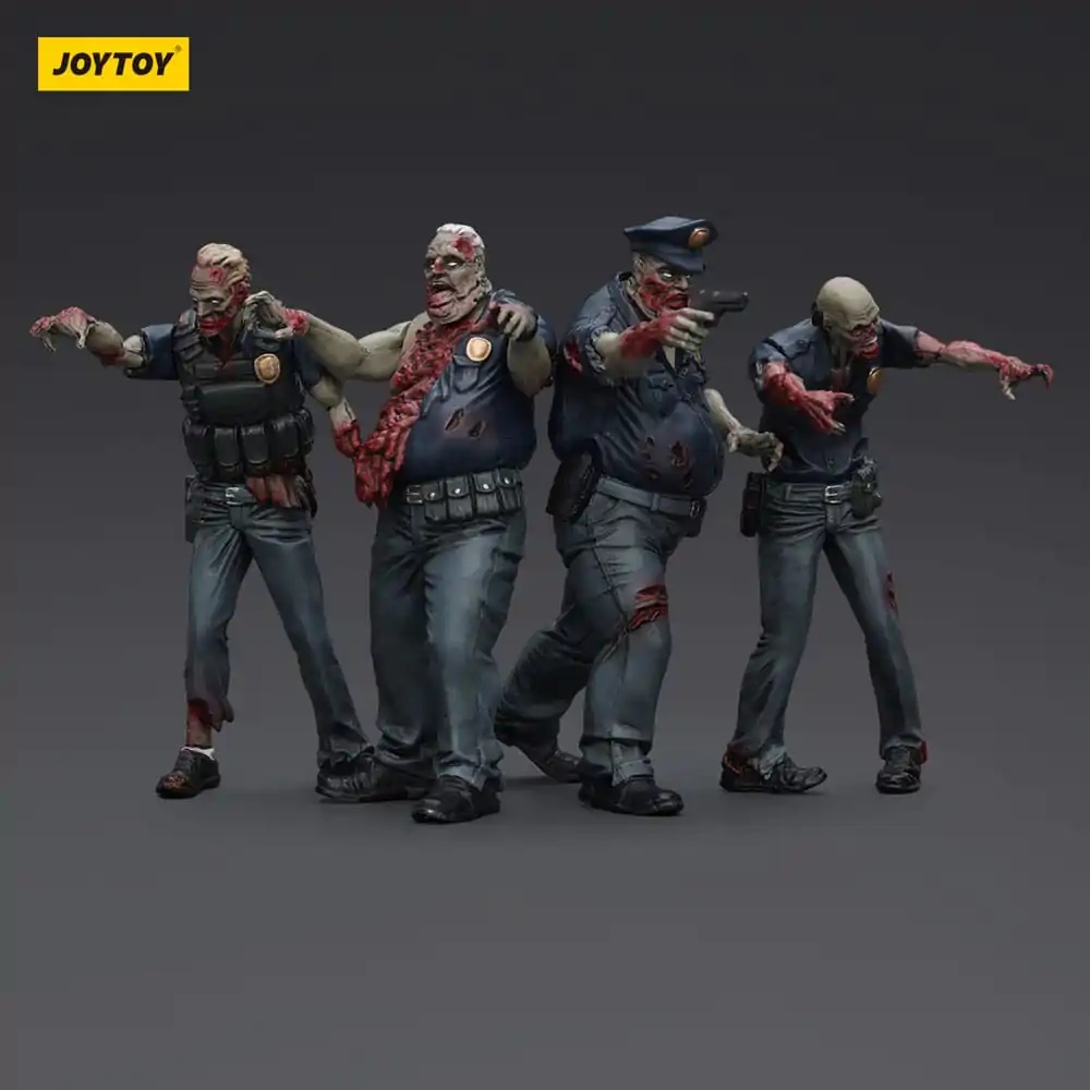 Zombie Dark Source Akčné figúrky 4-Pack Police (Male) 8 cm produktová fotografia