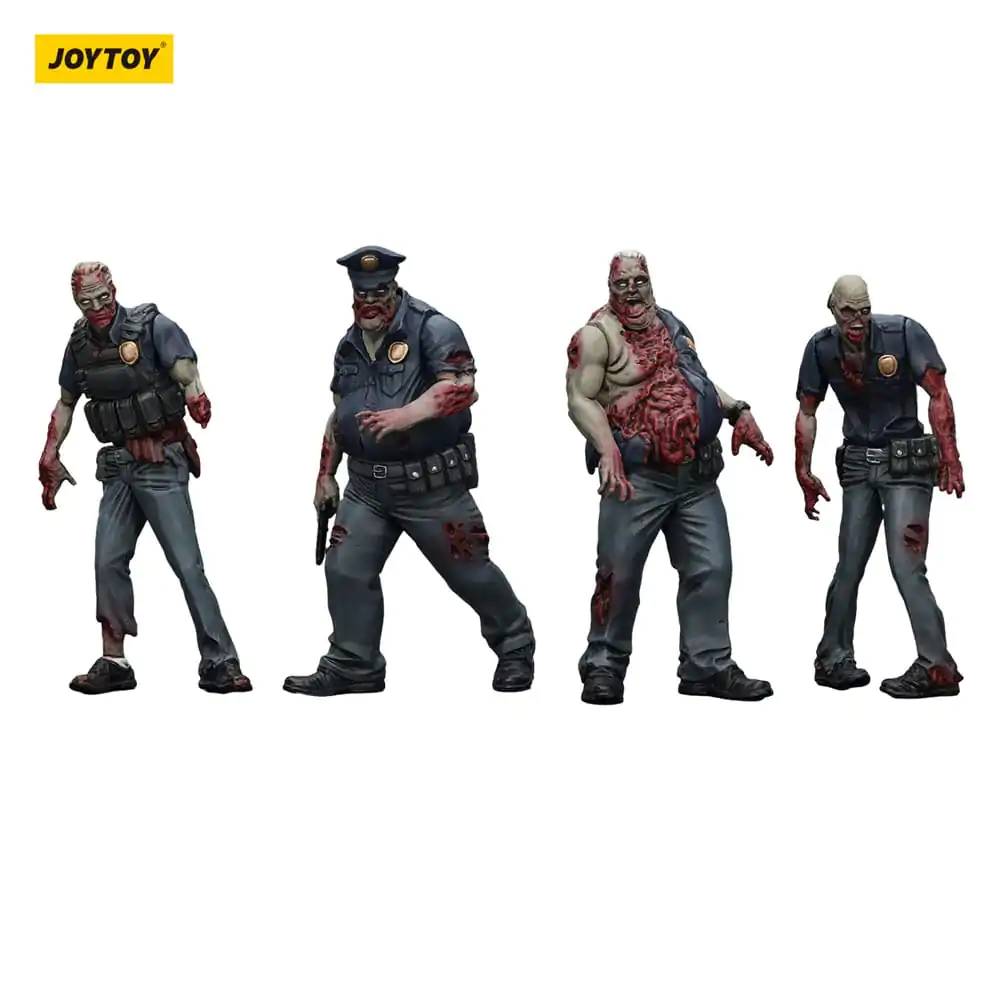Zombie Dark Source Akčné figúrky 4-Pack Police (Male) 8 cm produktová fotografia
