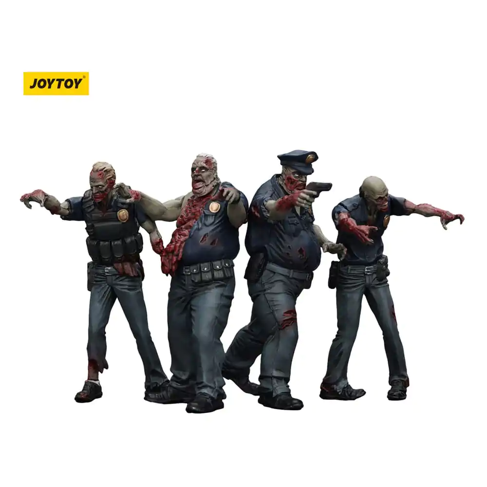 Zombie Dark Source Akčné figúrky 4-Pack Police (Male) 8 cm produktová fotografia
