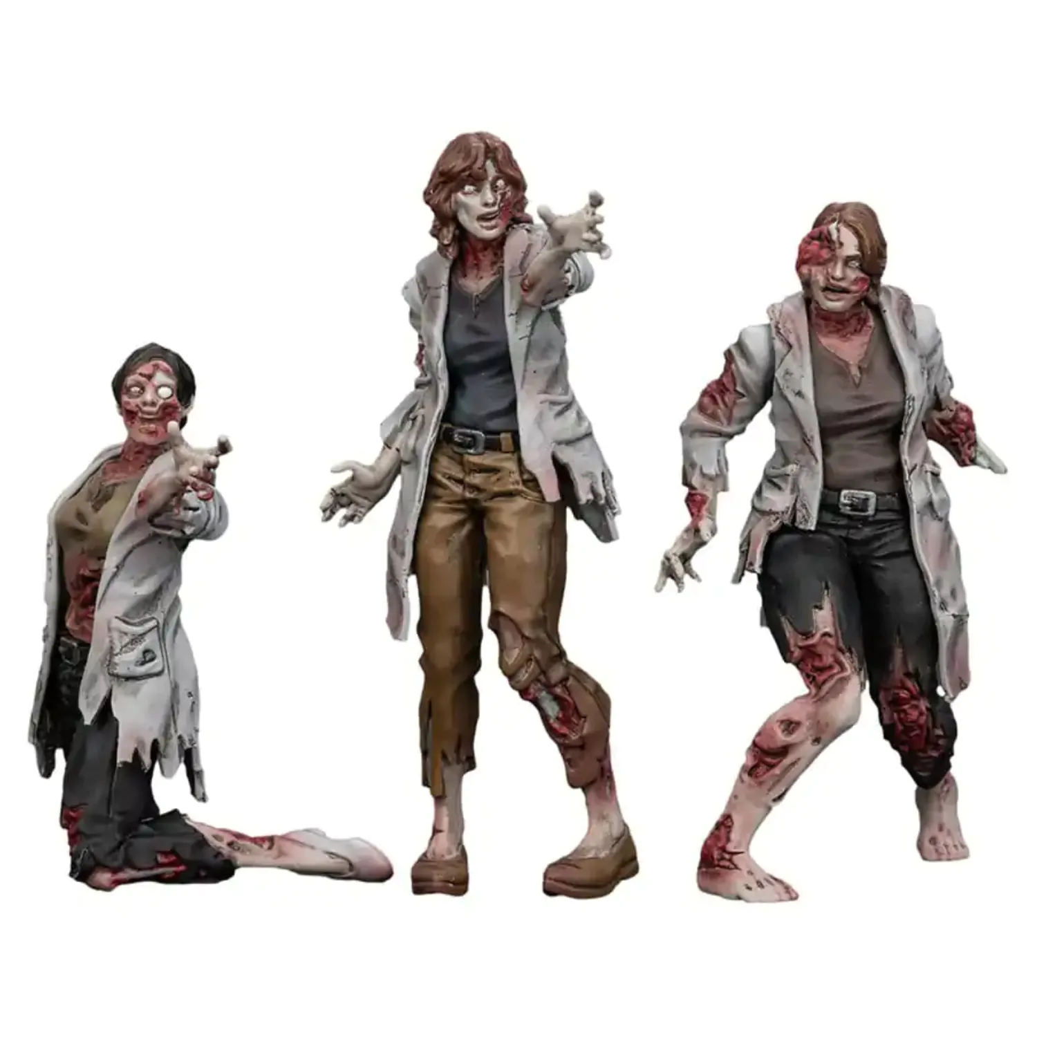 Zombie Dark Source Akčné figúrky 3-Pack Scientists (Female) 8 cm produktová fotografia