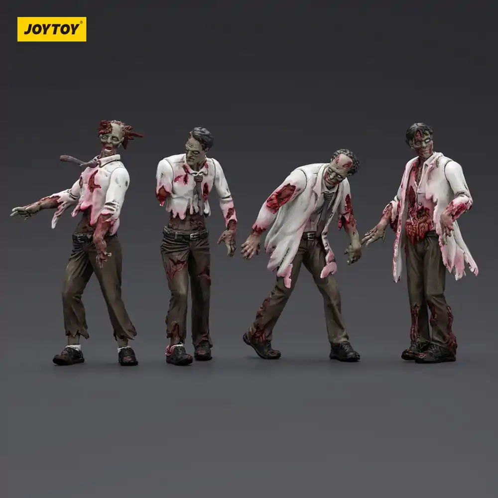 Zombie Dark Source akčné figúrky 4-Pack Vedci (Muži) 8 cm produktová fotografia